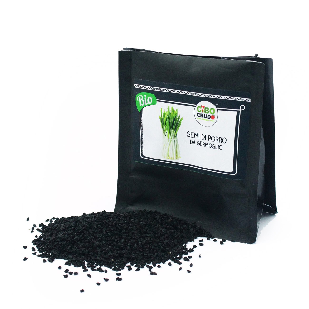 Semi di Porro da Germoglio Crudi Bio - Raw Organic - 50g