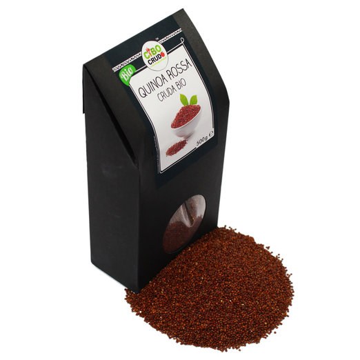 Quinoa Rossa Cruda Bio - Red Quinoa Raw Organic - 500 gr