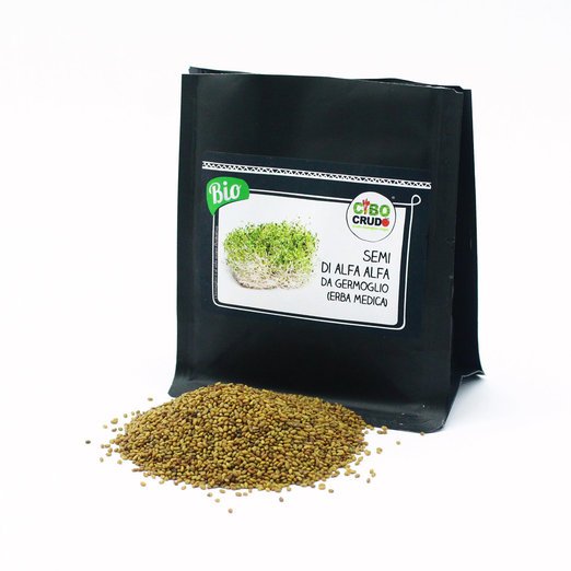 Semi di Alfa Alfa da Germoglio Crudi Bio - Raw Organic - 125g